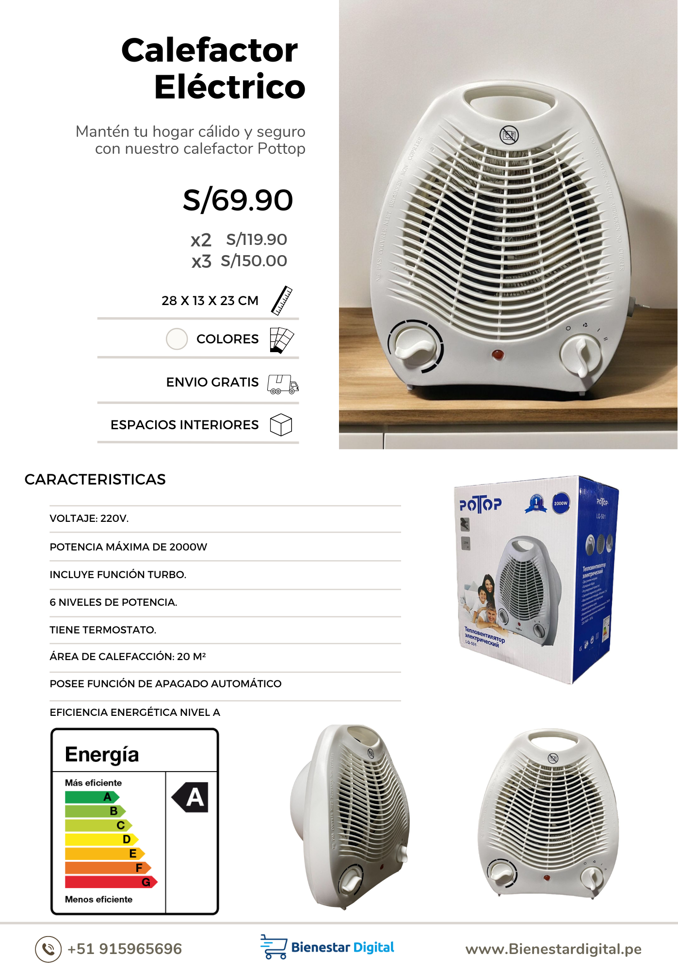 Calefactor Eléctrico - Imagen 4