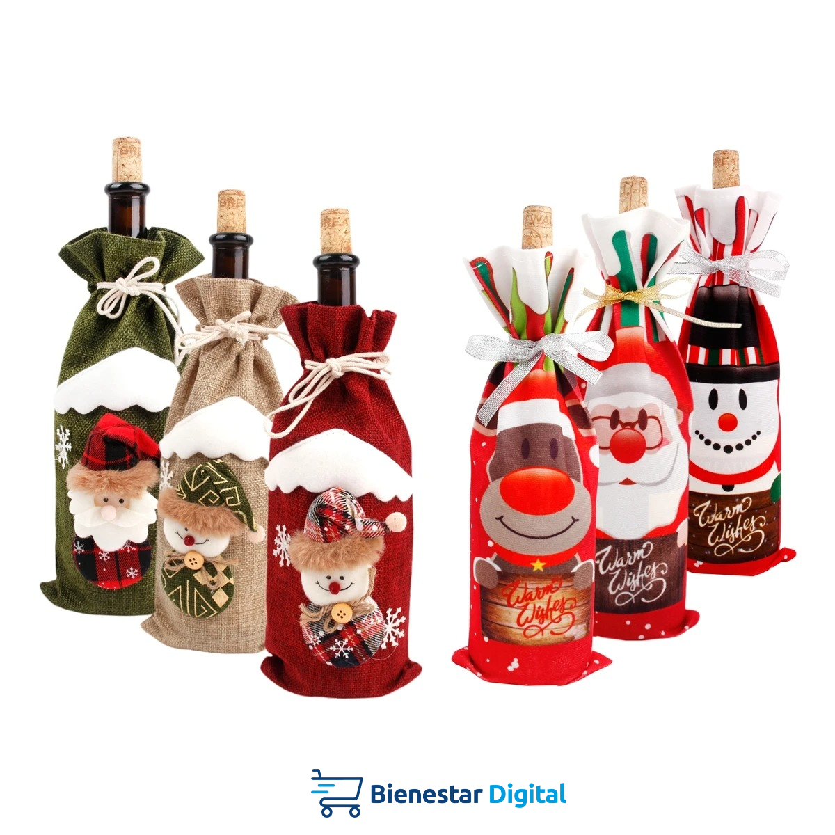Cubierta Navideña para Botella de Vino