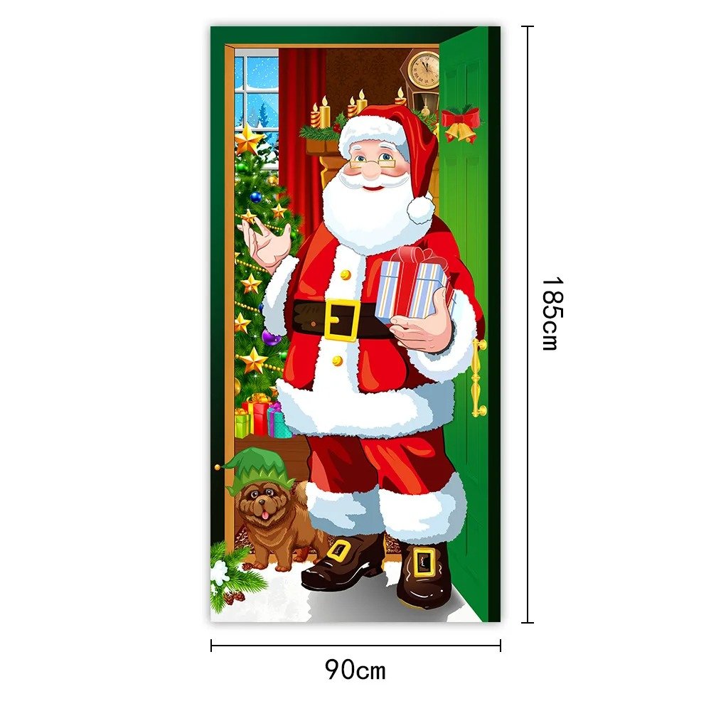 Decoración de fondo de Navidad de Año Nuevo, Fondo de puerta de Navidad - Imagen 2