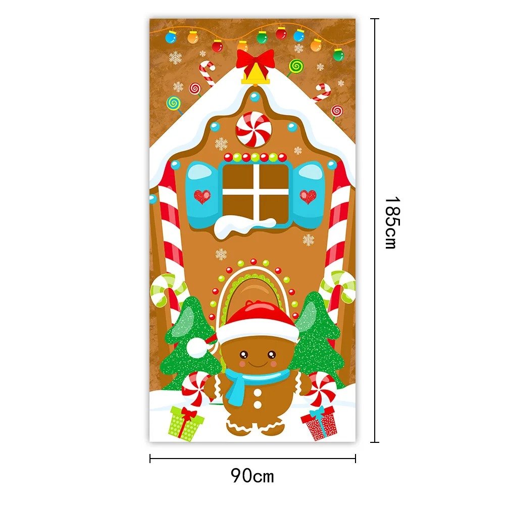Decoración de fondo de Navidad de Año Nuevo, Fondo de puerta de Navidad - Imagen 3
