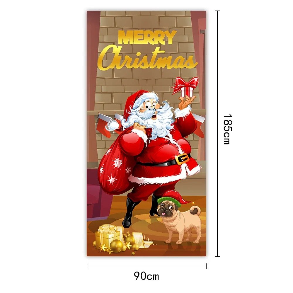 Decoración de fondo de Navidad de Año Nuevo, Fondo de puerta de Navidad - Imagen 5