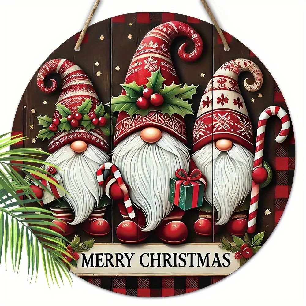 Guirnalda Colgante de Madera Navideña - Imagen 2